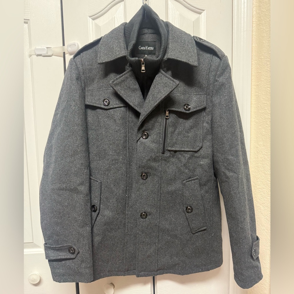 GrayVee Men's Military Style Gray Jacket